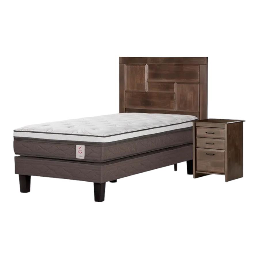 Cama Europea Rosen New Style 6 de 1,5 Plazas + Muebles Dolce