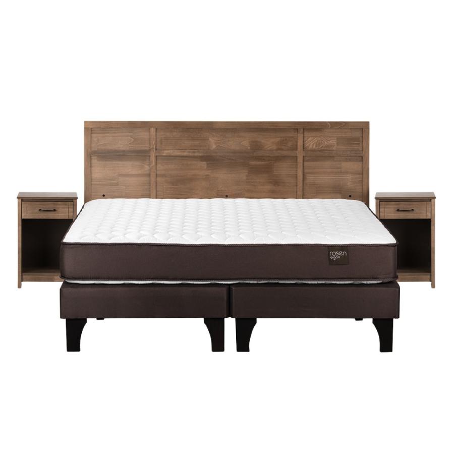 Cama Europea Rosen Ergo T New King Con Muebles-robin