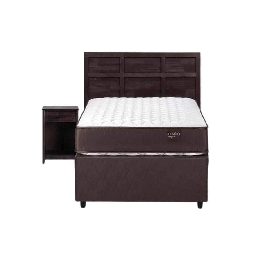 Diván Rosen Ergo T New 1,5 Plazas 105x200cm Mueble Robin Chocolate