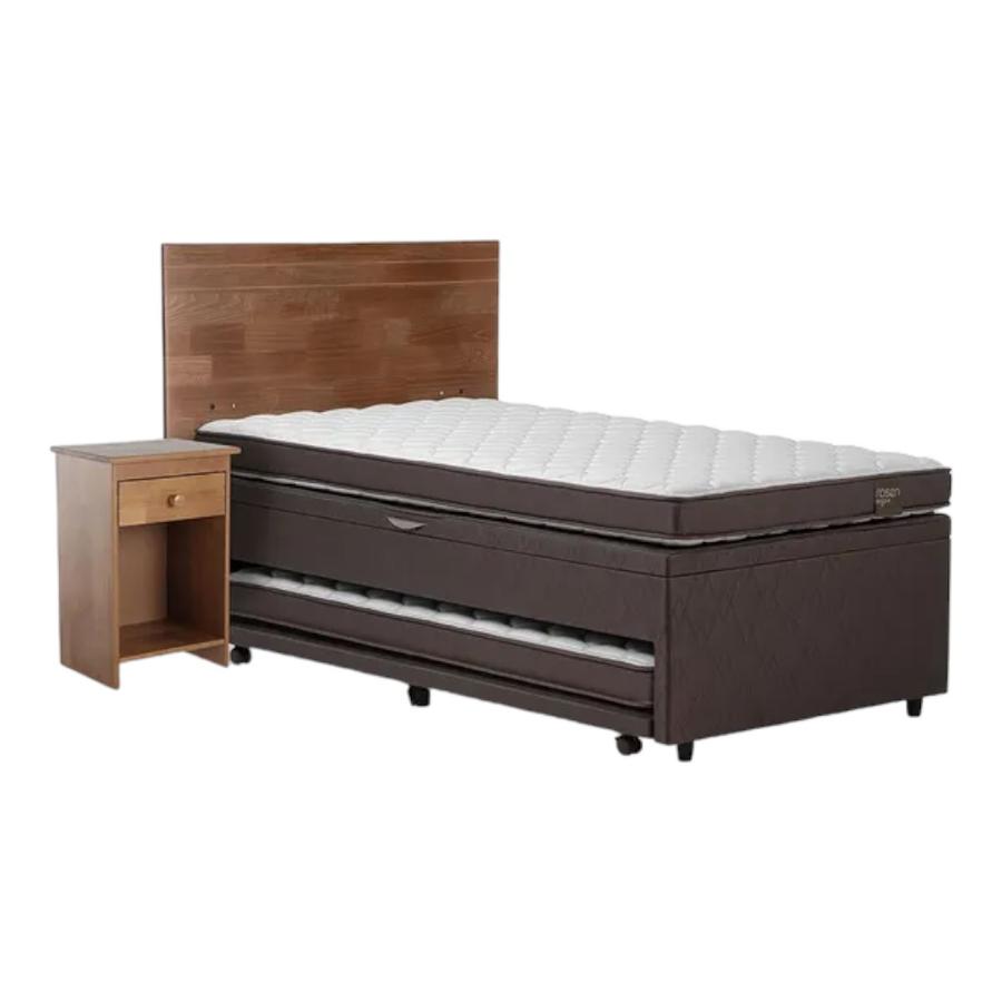Bed Boxet Rosen Ergo T New 1,5 Plazas + Muebles Tabor