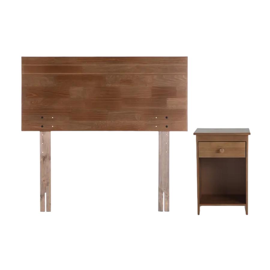 Cama Europea Rosen Wave 1,5 plazas 105x190 con Muebles Tabor