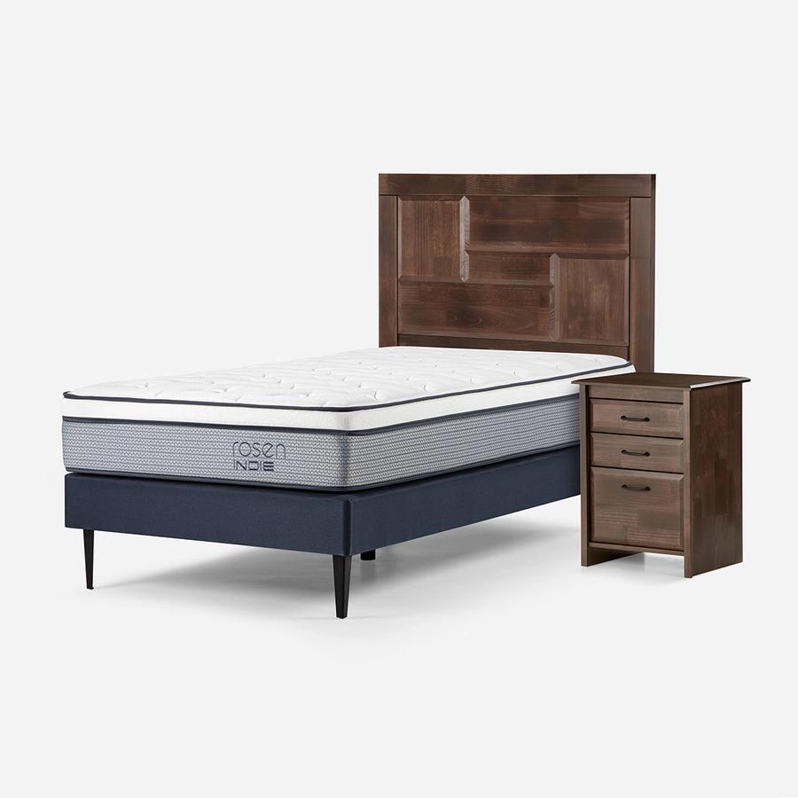 Cama Indie Pata Metálica 0.90X2.00 Dolce Rosen