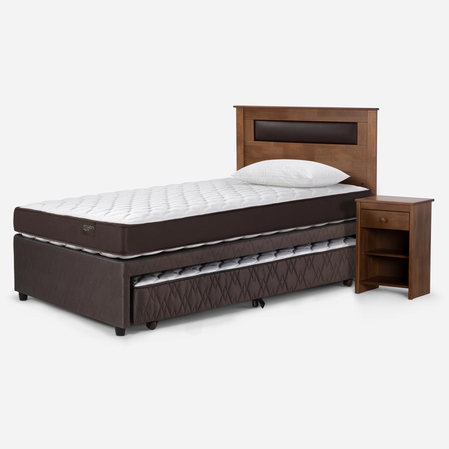 Divan 1.5 Plazas 105X200 Rosen Ergo T New Ferrara + Almohada
