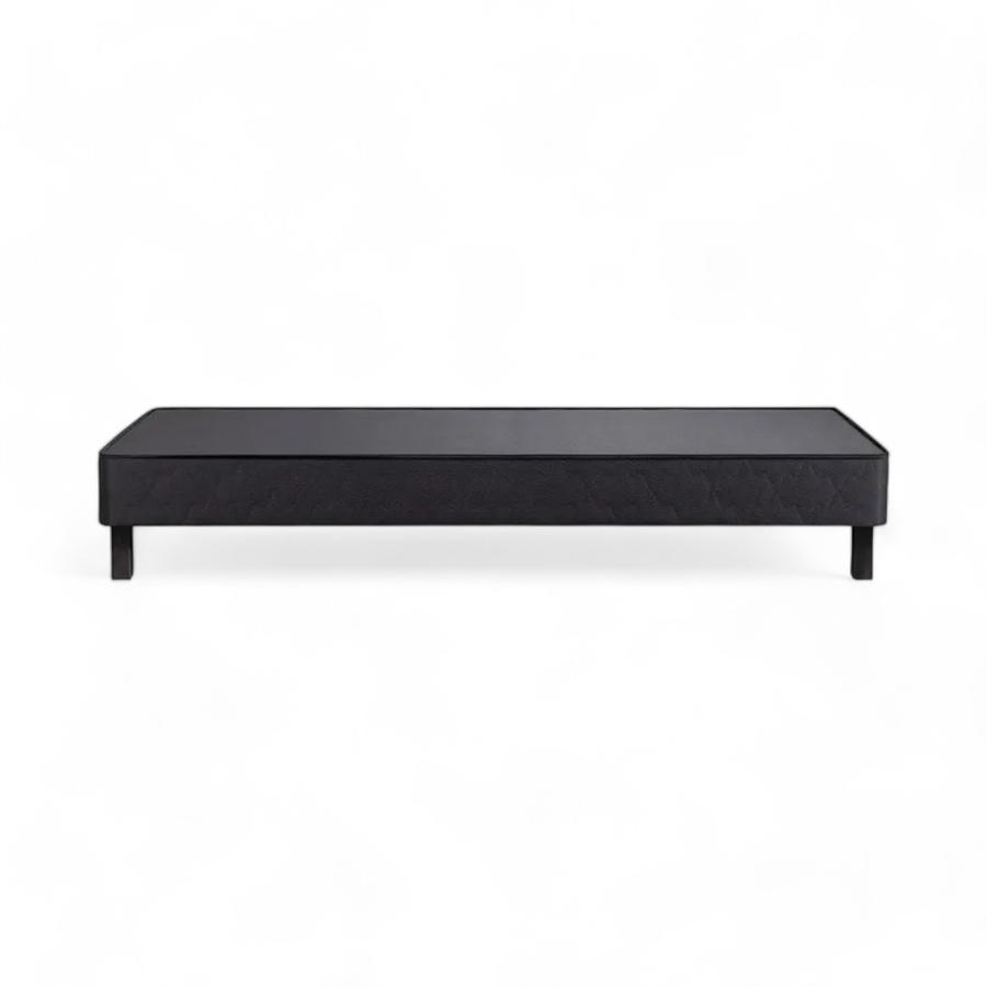 Base Cama Completa 2 Plazas Rosen 1.50x1.90M Negro Grafito