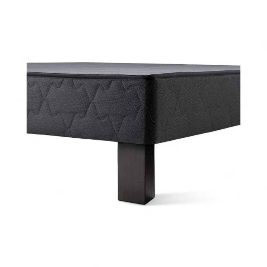 Base Cama Completa 2 Plazas Rosen 1.50x1.90M Negro Grafito
