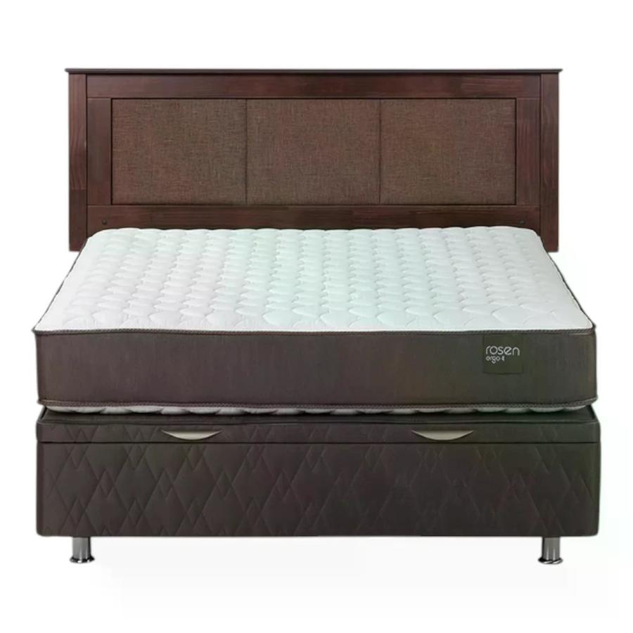 Cama Rosen Boxet Ergo T New 2 Plazas con Respaldo