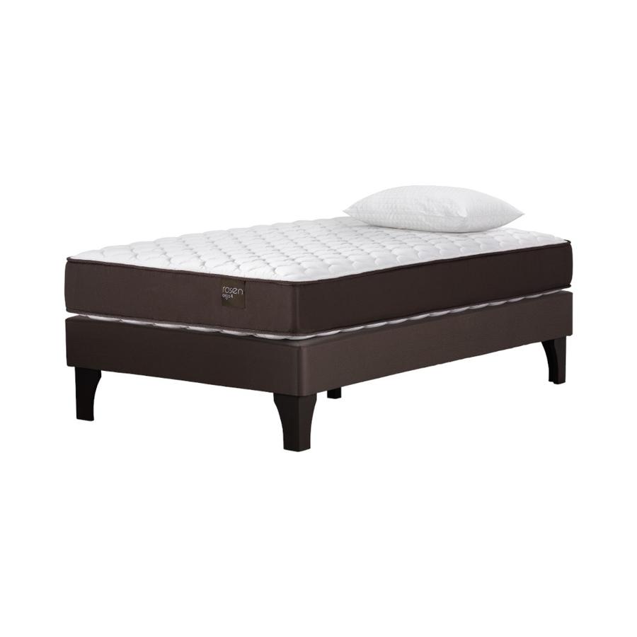 Cama Europea Rosen 1 Plaza Ergo T New + Almohada Light