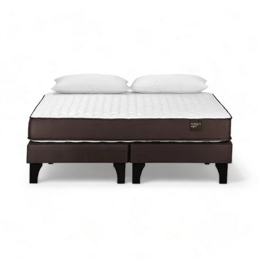 Cama Europea 2 Plazas Rosen Ergo T New + Almohada