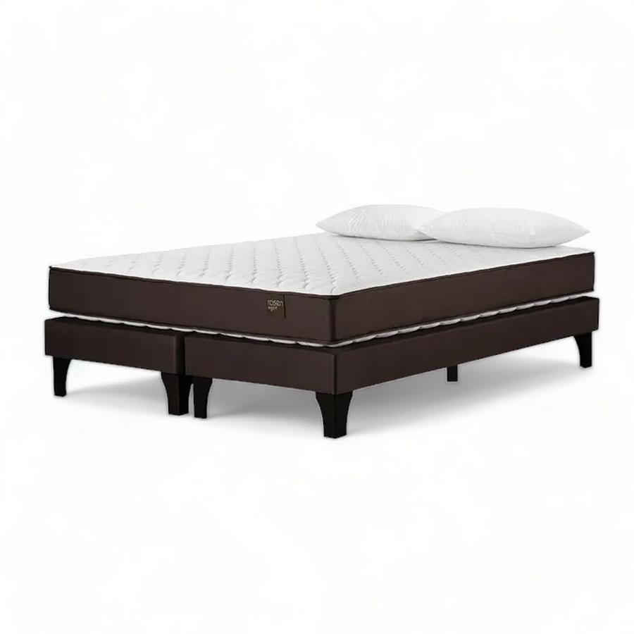 Cama Europea 2 Plazas Rosen Ergo T New + Almohada