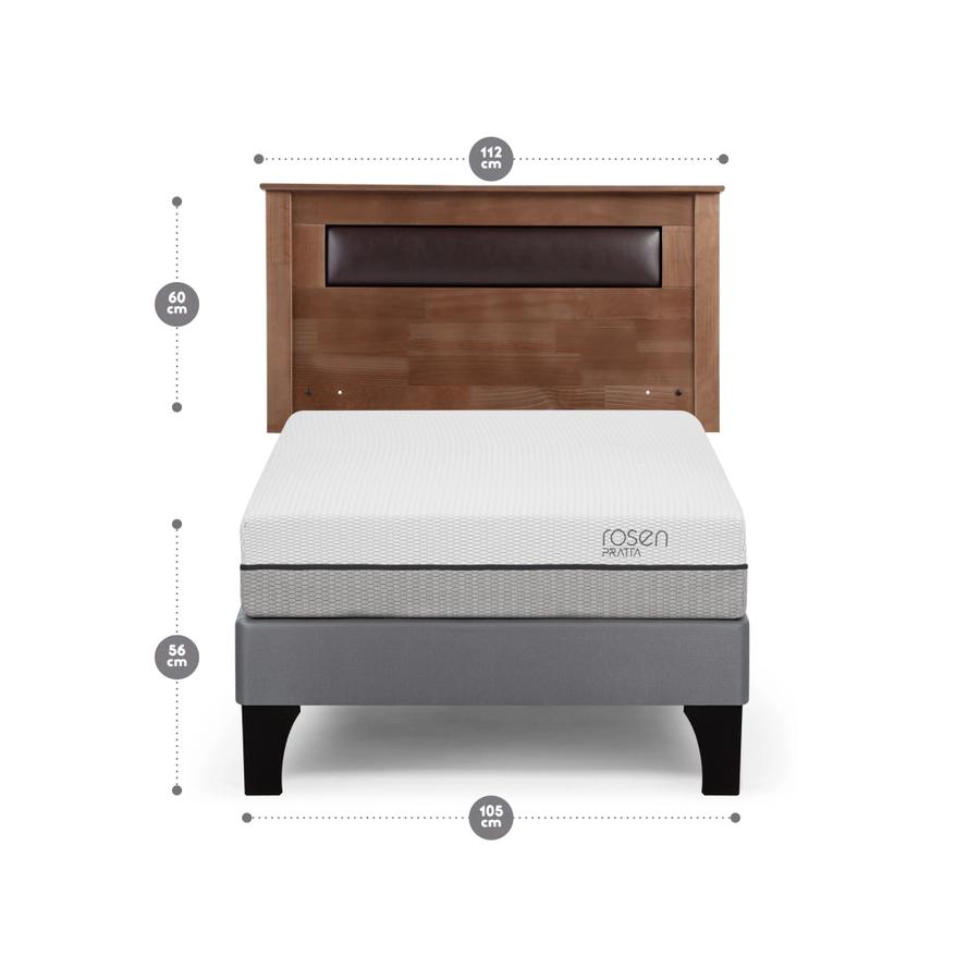 Cama Pratta Pata Metálicaal 1.05X2.00 R Ferrara Rosen