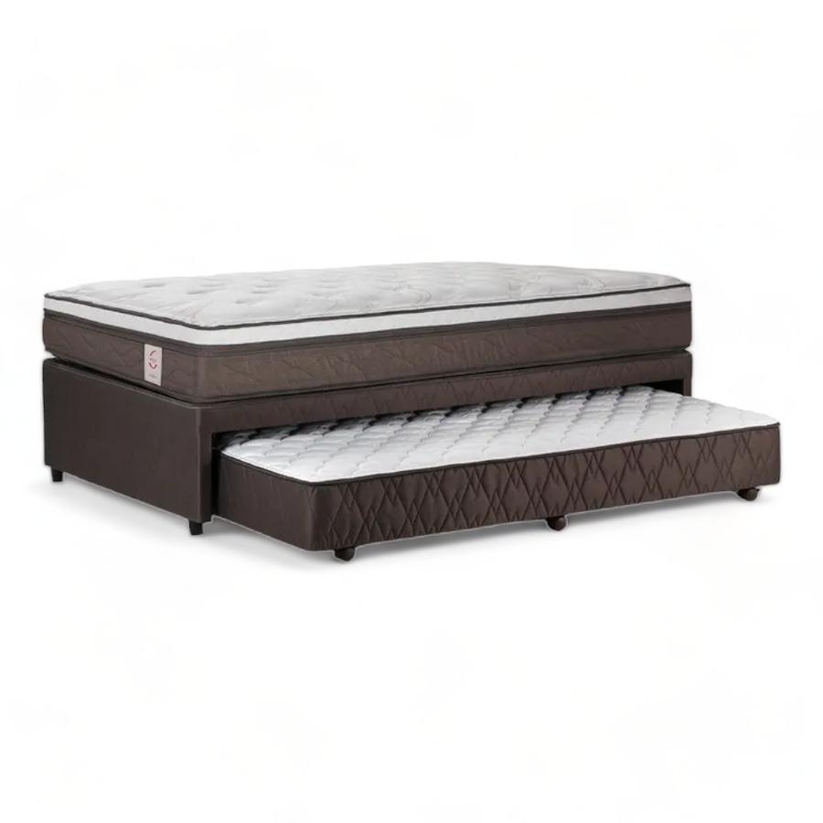 Cama Divan 1,5 Plazas Rosen New Style 6 Café