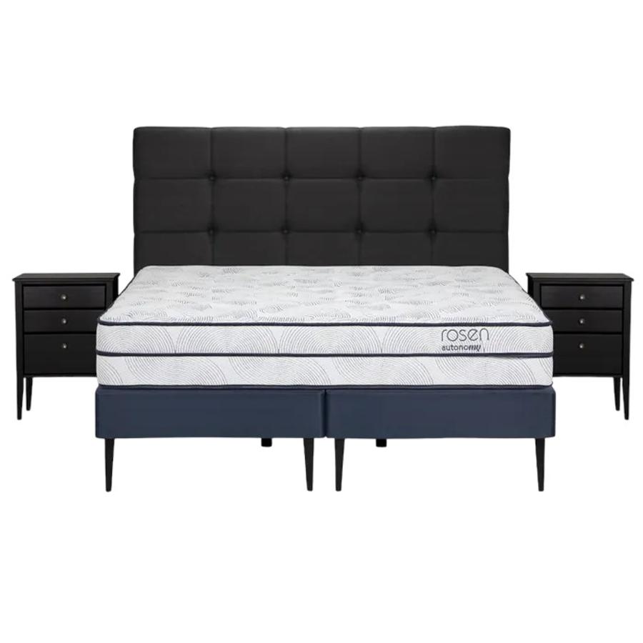 Cama Rosen Autonomy Sky 150X200 Bd 2 Plazas Issey Azul