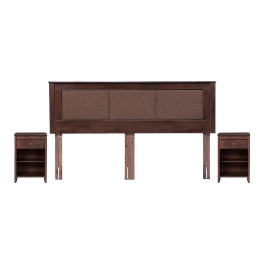 Cama Europea Rosen Indie King 180x200 Con Muebles Rachel