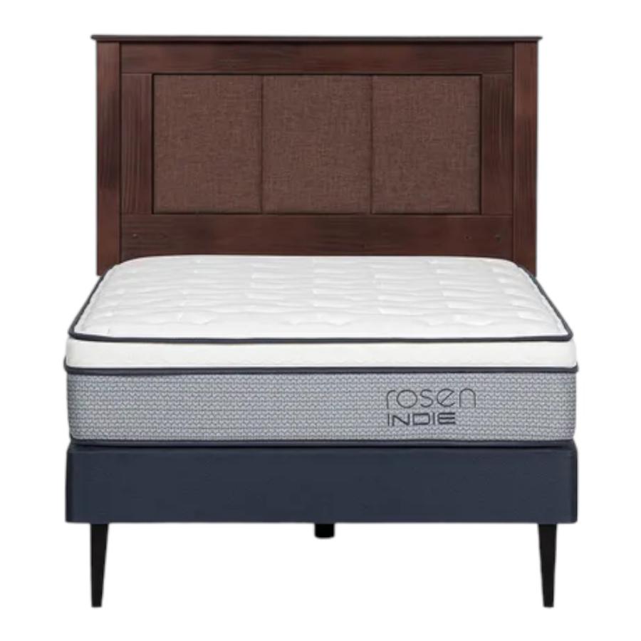 Cama Rosen Indie 1.5 Plazas Respaldo Rachel
