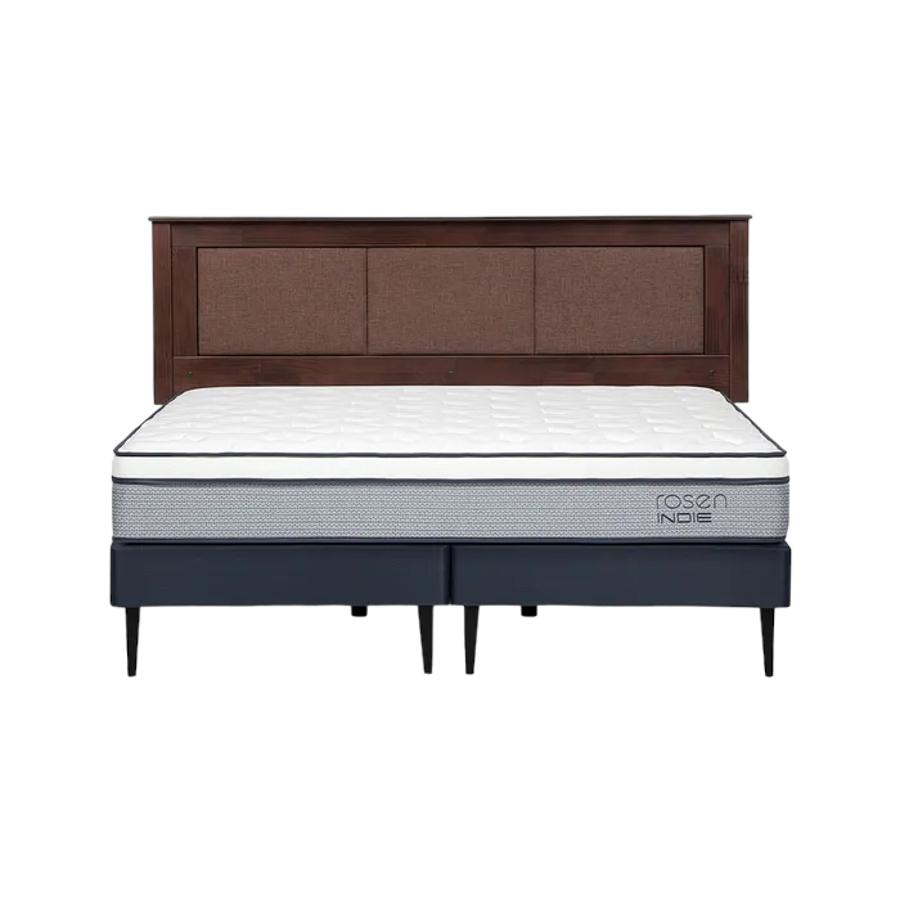 Cama Europea Rosen Indie King 180x200 Con Respaldo Rachel