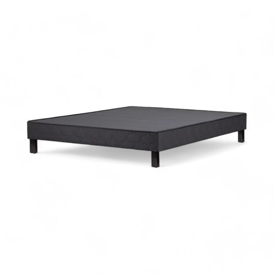 Base Cama Completa 1 Plaza Rosen 0.9x1.90M Negro Grafito