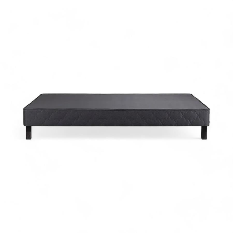 Base Cama Completa 1 Plaza Rosen 0.9x1.90M Negro Grafito