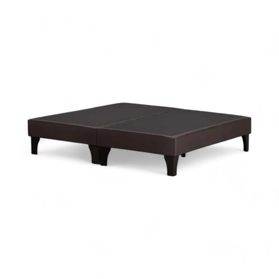 Base Cama Dividida 2 Plazas Rosen 1.50x2.00M Café Moro