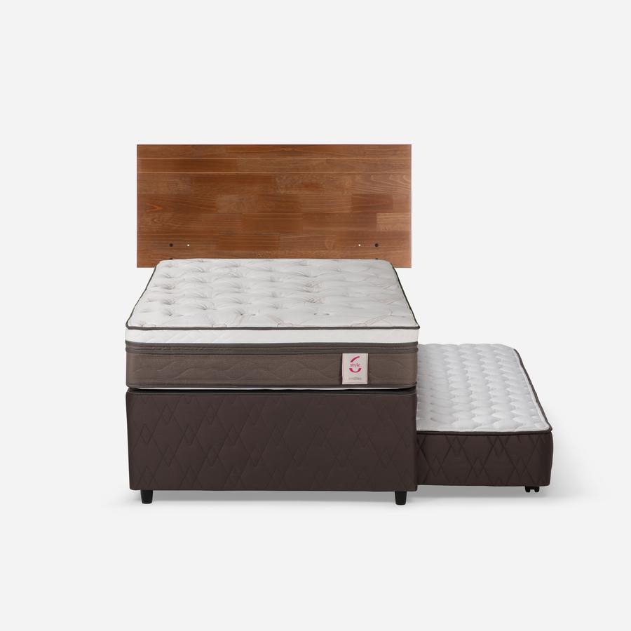 Divan 1.5 Plazas Rosen New Style 6 Respaldo Tabor Café