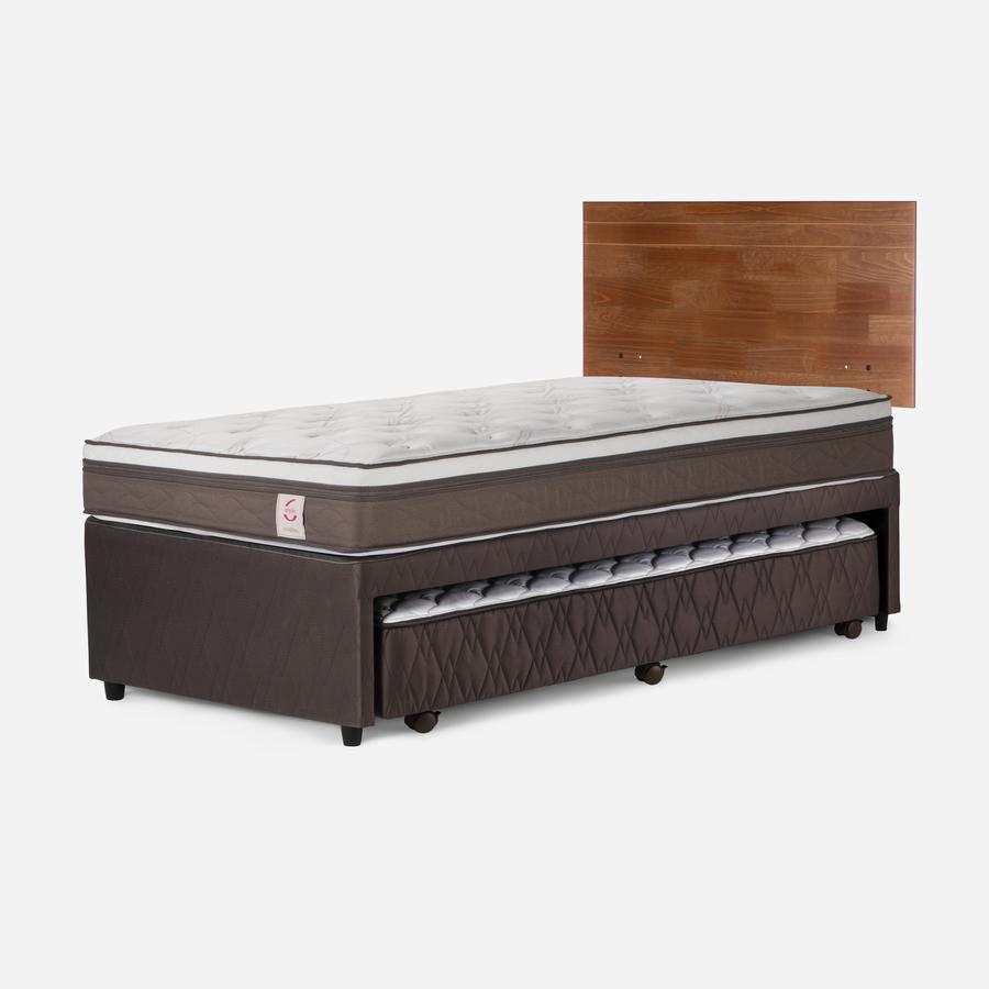 Divan 1.5 Plazas Rosen New Style 6 Respaldo Tabor Café