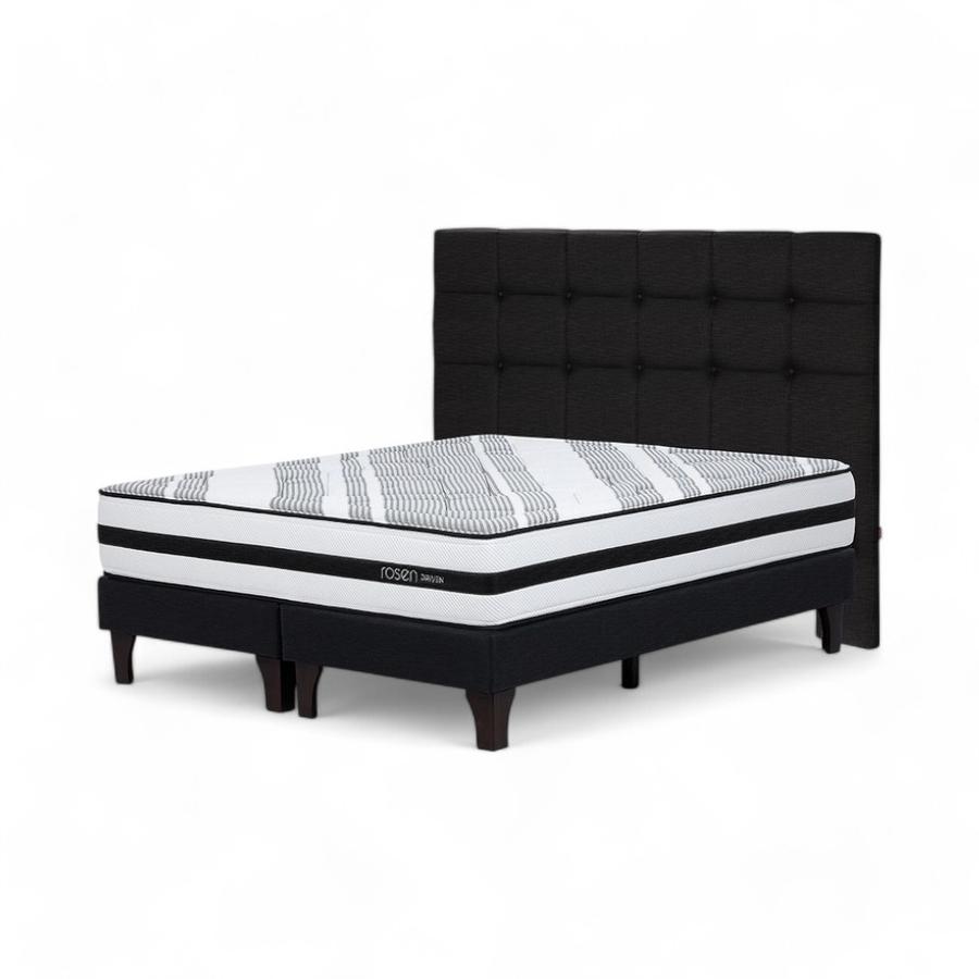 Cama Rosen Driven Super King + Respaldo Issey Negro