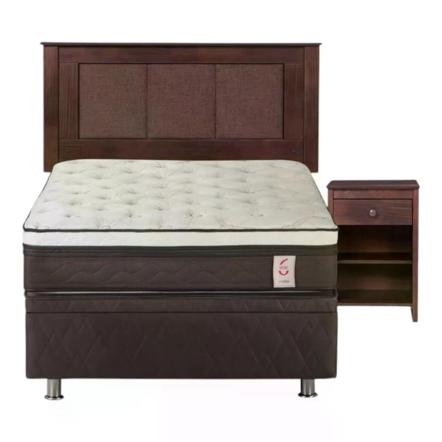 Cama Rosen Boxet New Style 6 1 Plaza con Muebles Rachel