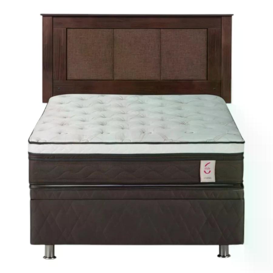 Cama Rosen Boxet New Style 6 1 Plaza + Respaldo Rachel