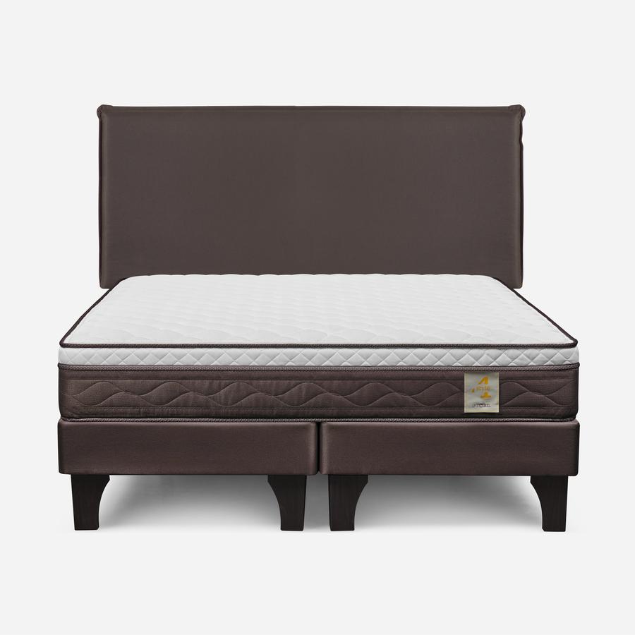 Cama King 180X200 Rosen New Style 4 Plus Respaldo Maurice