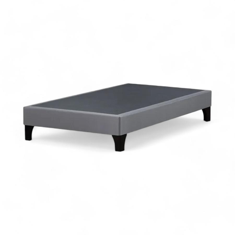 Base Cama Completa 1 Plaza Rosen 0.90x2.00M Gris