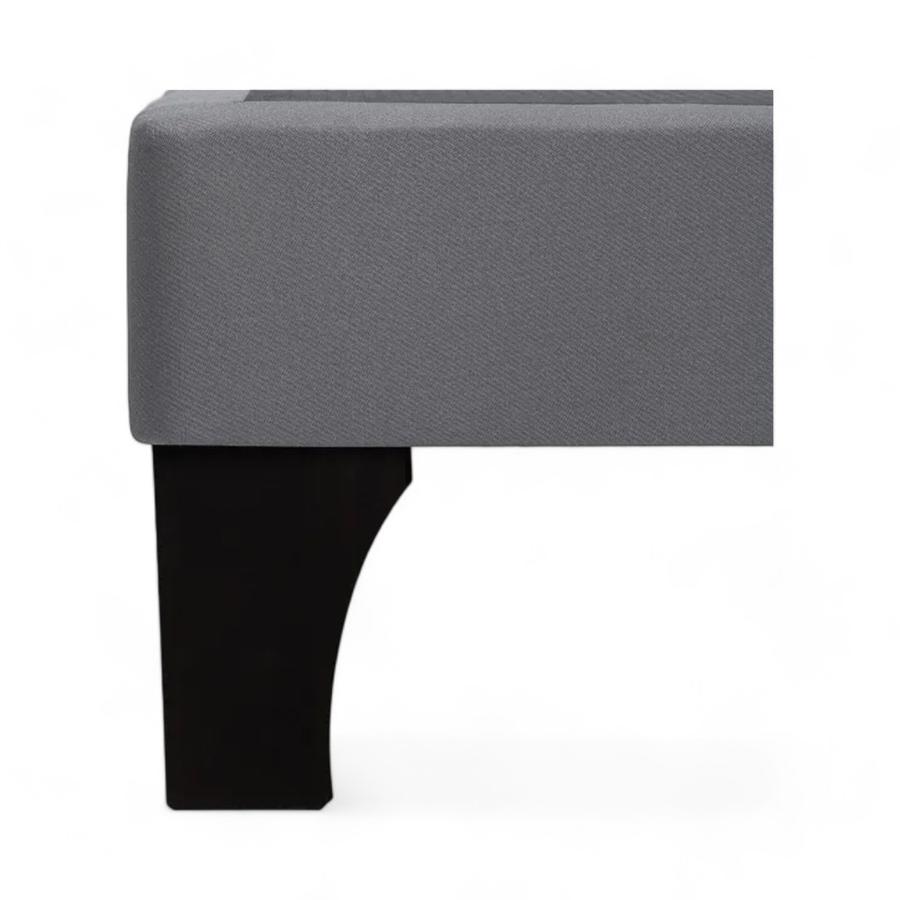 Base Cama Completa 2 Plazas Rosen 1.50x2.00M Gris