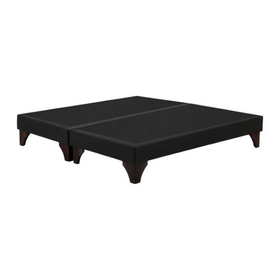 Base Cama Dividida 2 Plazas 1.5 x 2.0m Rosen Negro