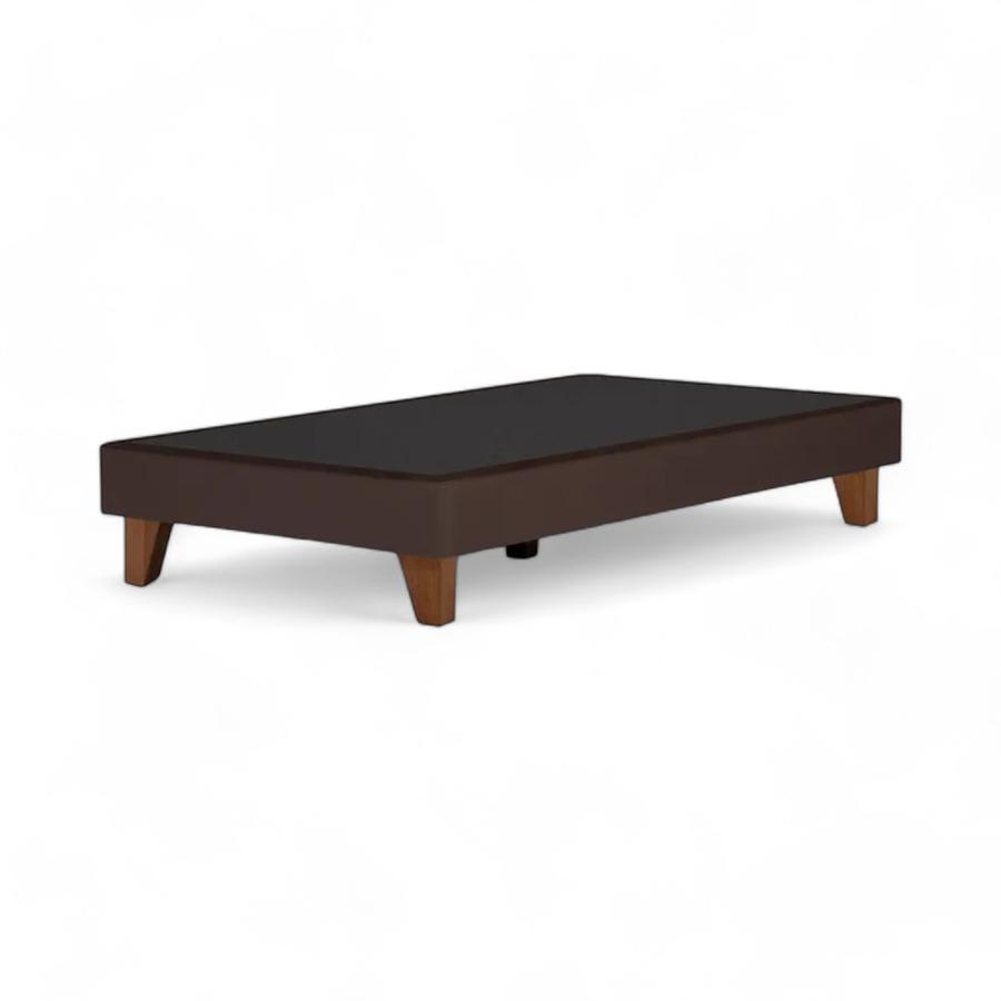 Base Cama Completa 1 Plaza Rosen 0.90X2.00M Café Chocolate