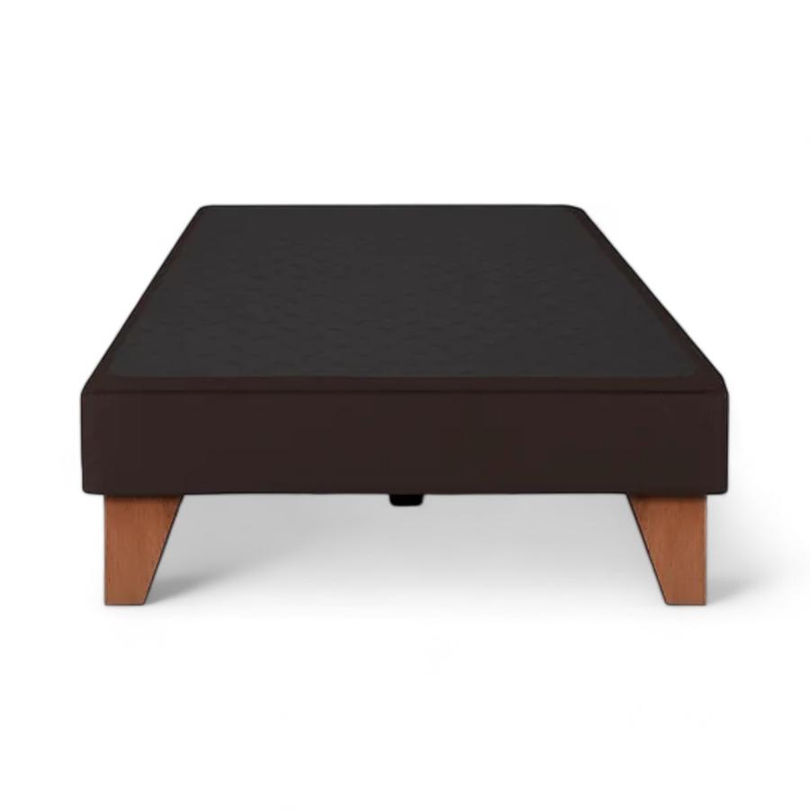 Base Cama Completa 1 Plaza Rosen 0.90X2.00M Café Chocolate