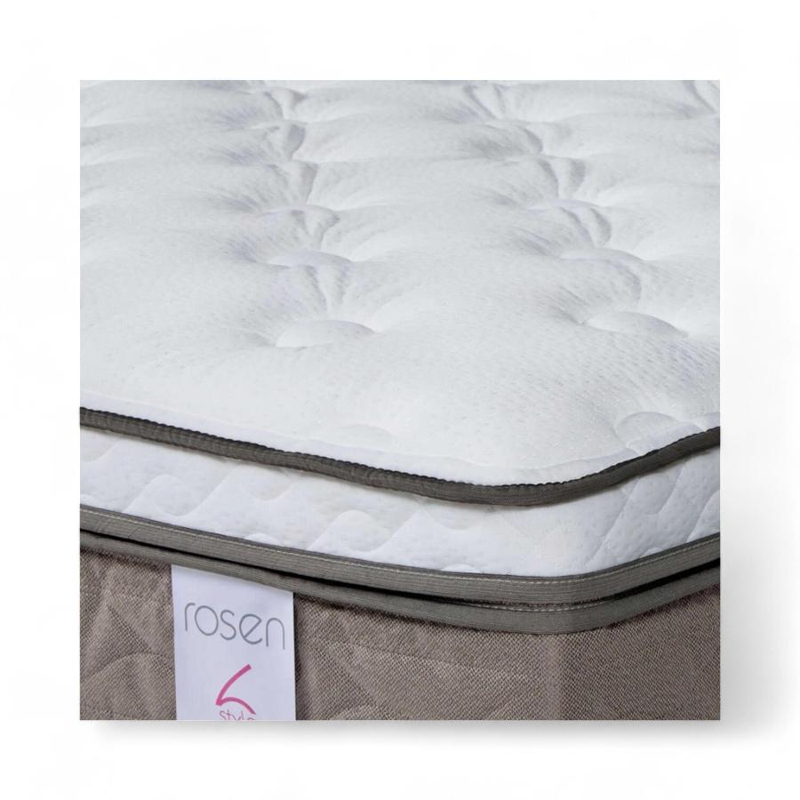 Cama Rosen NewStyle 6 1 Plaza + Muebles Ferrara Gris
