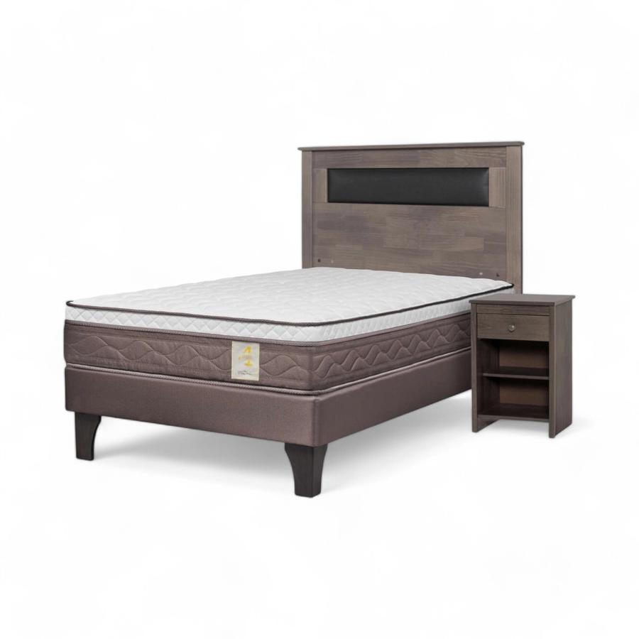 Cama Rosen New Style 4  Plus 1 Plaza + Muebles Ferrara