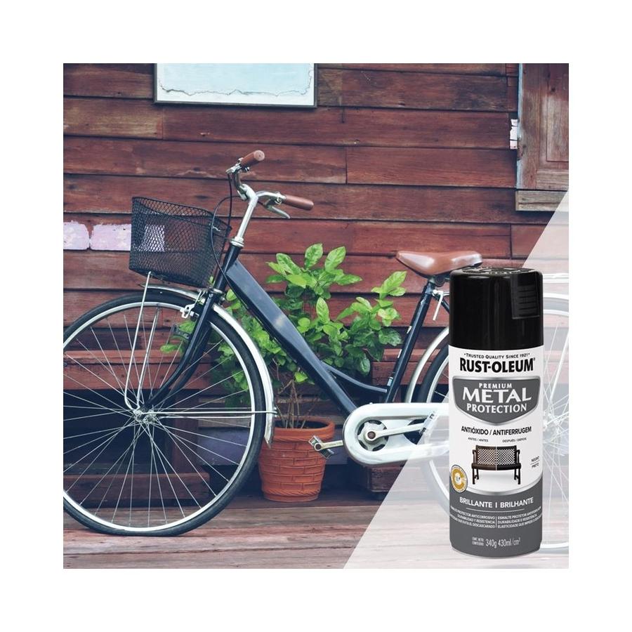 Spray Rust Oleum Metal Protection Negro Brillante