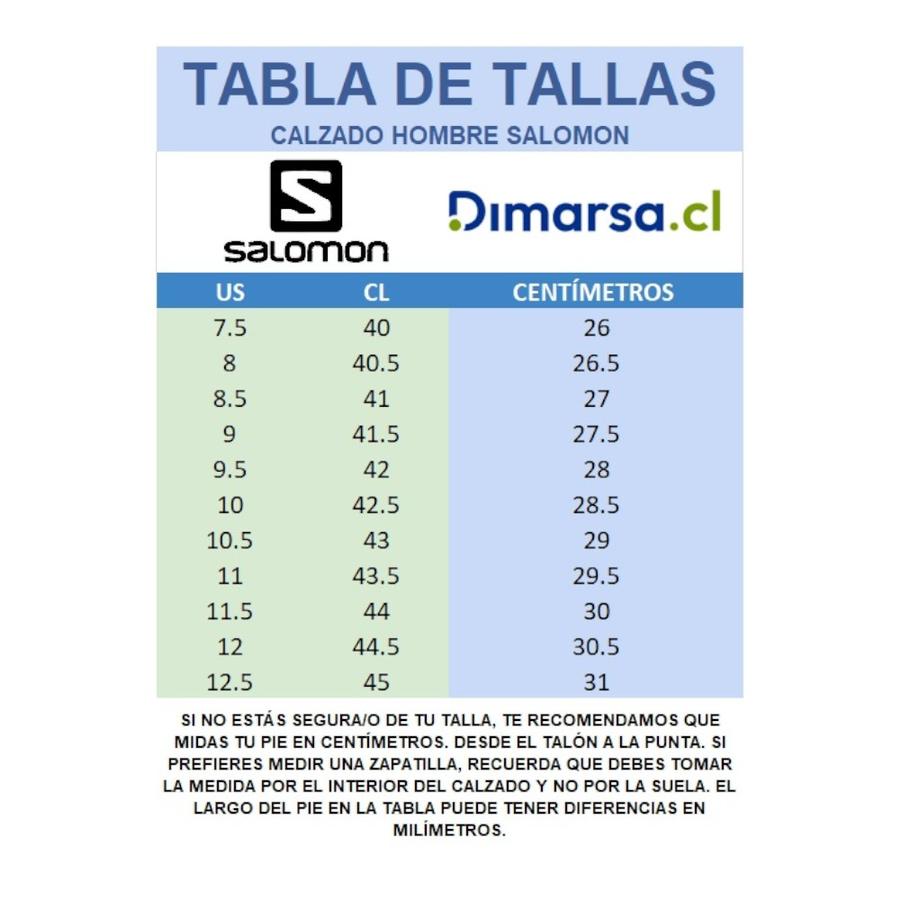 Tallas zapatillas salomon hot sale