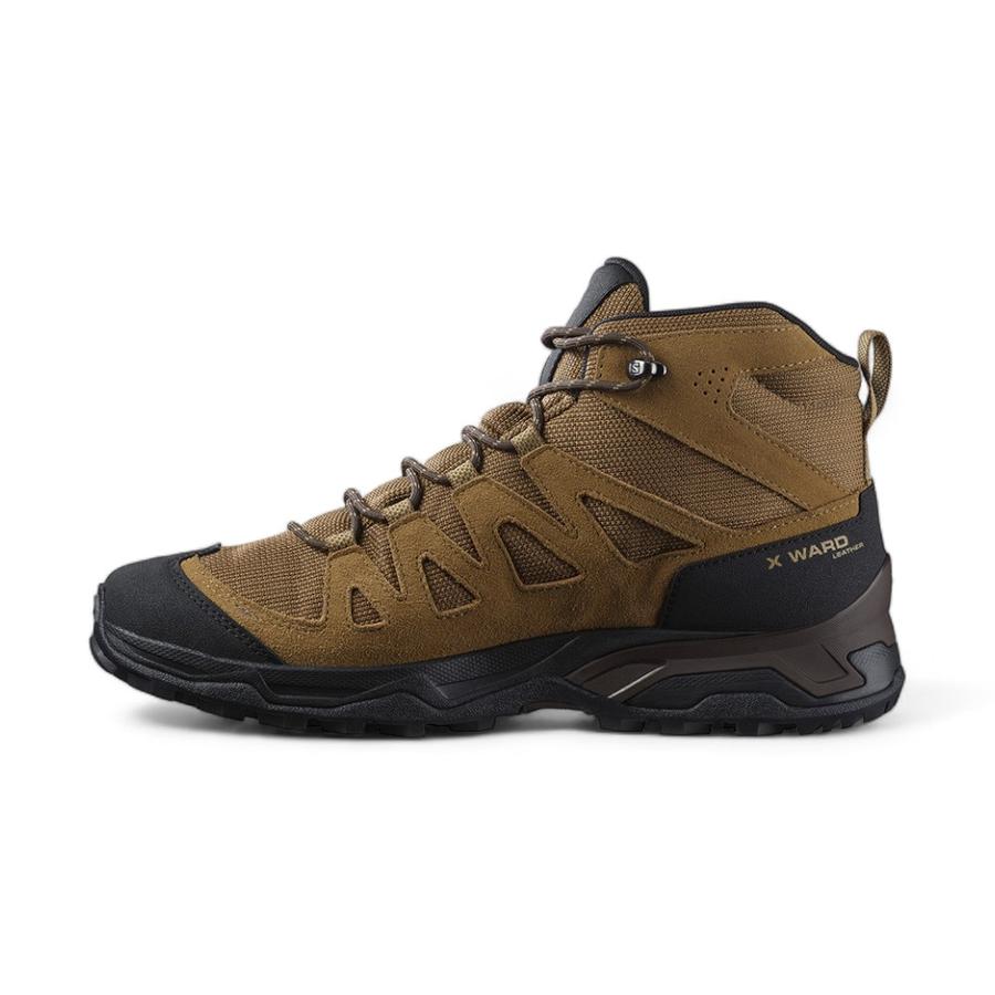 Botin Outdoor Cuero Hombre Salomon X Ward Leather GT Beige
