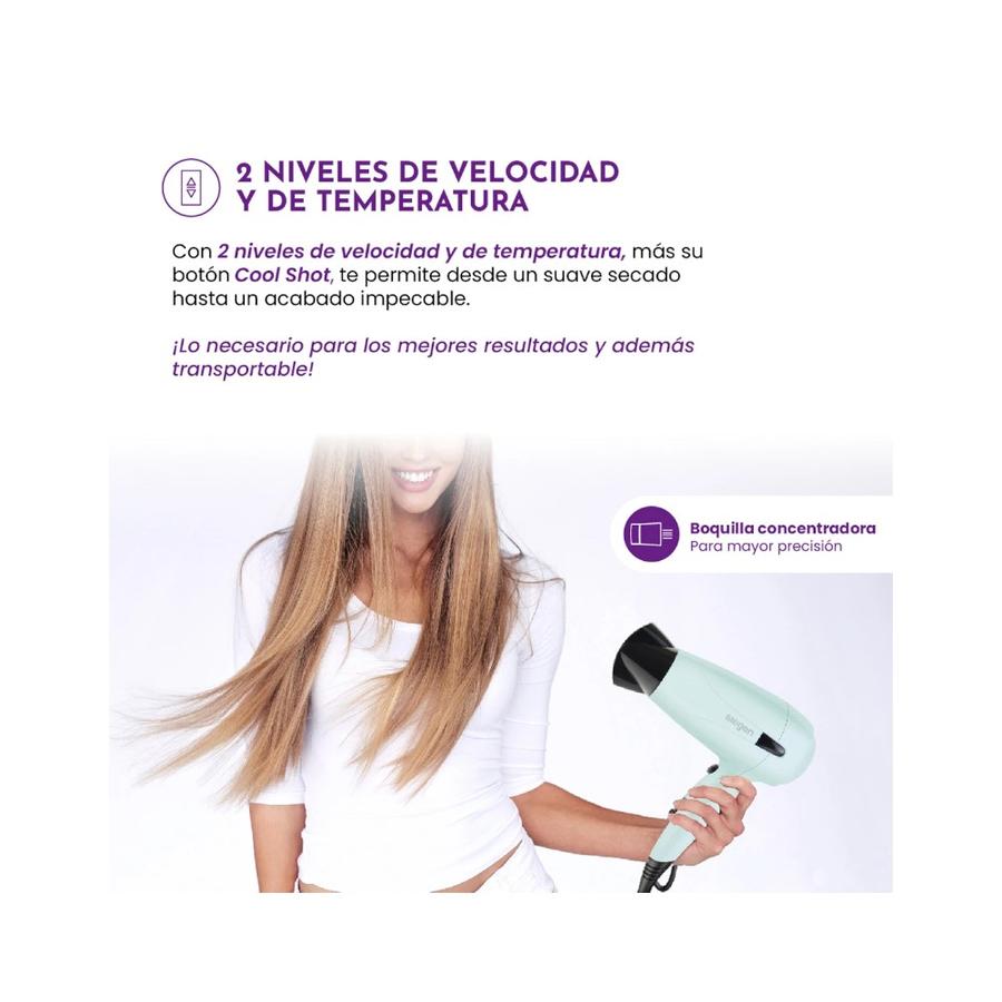 Secador de Pelo Siegen Lets Go Travel 1700W Fucsia