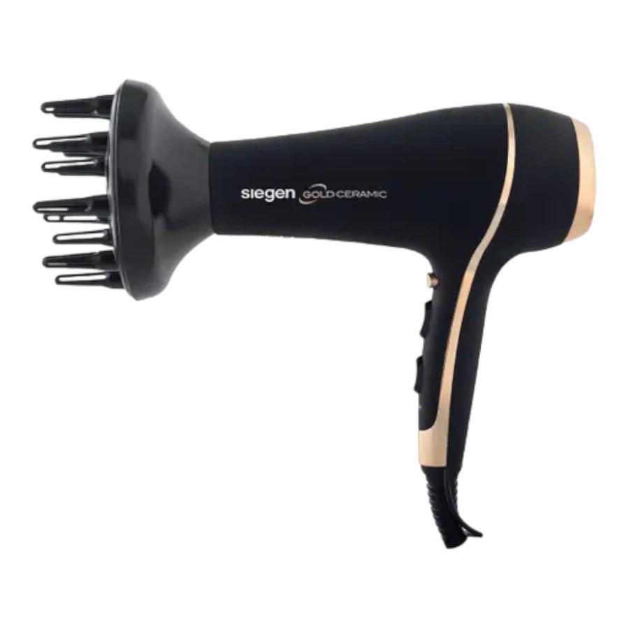 Secador De Pelo Siegen Gold Ceramic Negro