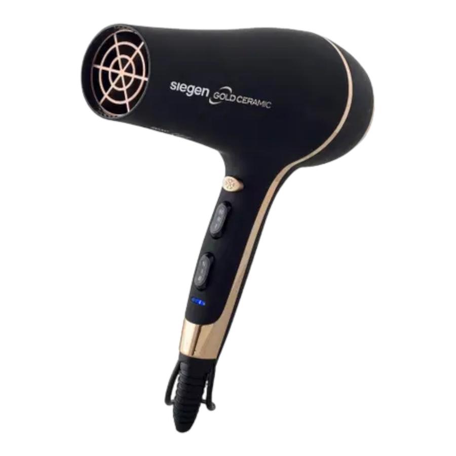 Secador De Pelo Siegen Gold Ceramic Negro