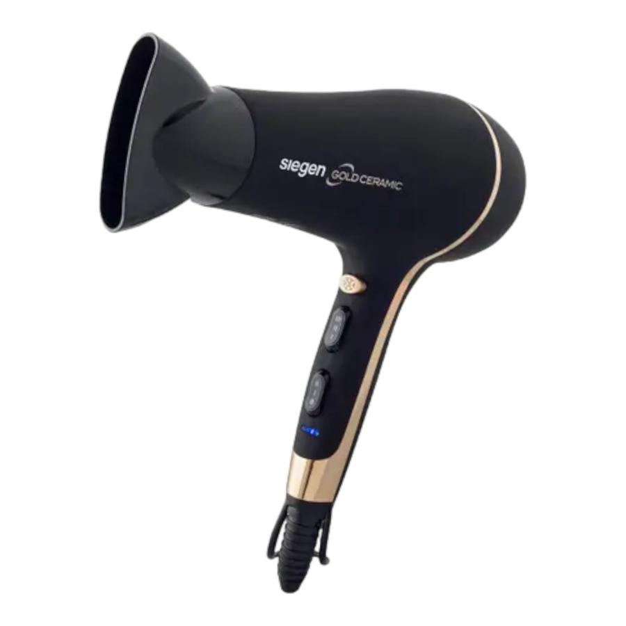 Secador De Pelo Siegen Gold Ceramic Negro