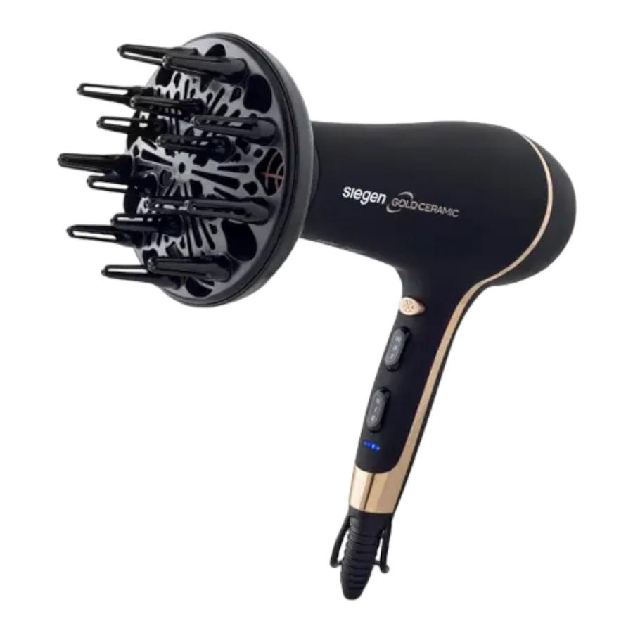 Secador De Pelo Siegen Gold Ceramic Negro