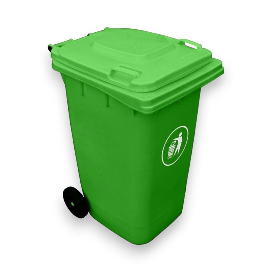 Contenedor De Basura Signet Con Pedal 240 Litros Verde