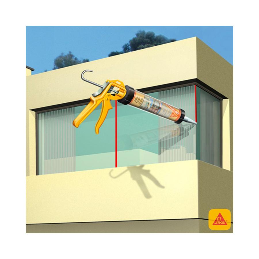 Silicona Acético Vidrios Sika Sikasil 280Ml Transparente