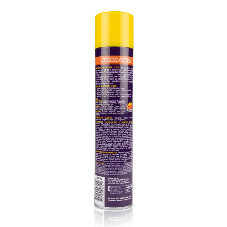 Silicona Protector UV3 SIMONIZ en Aerosol Citrus 400ml