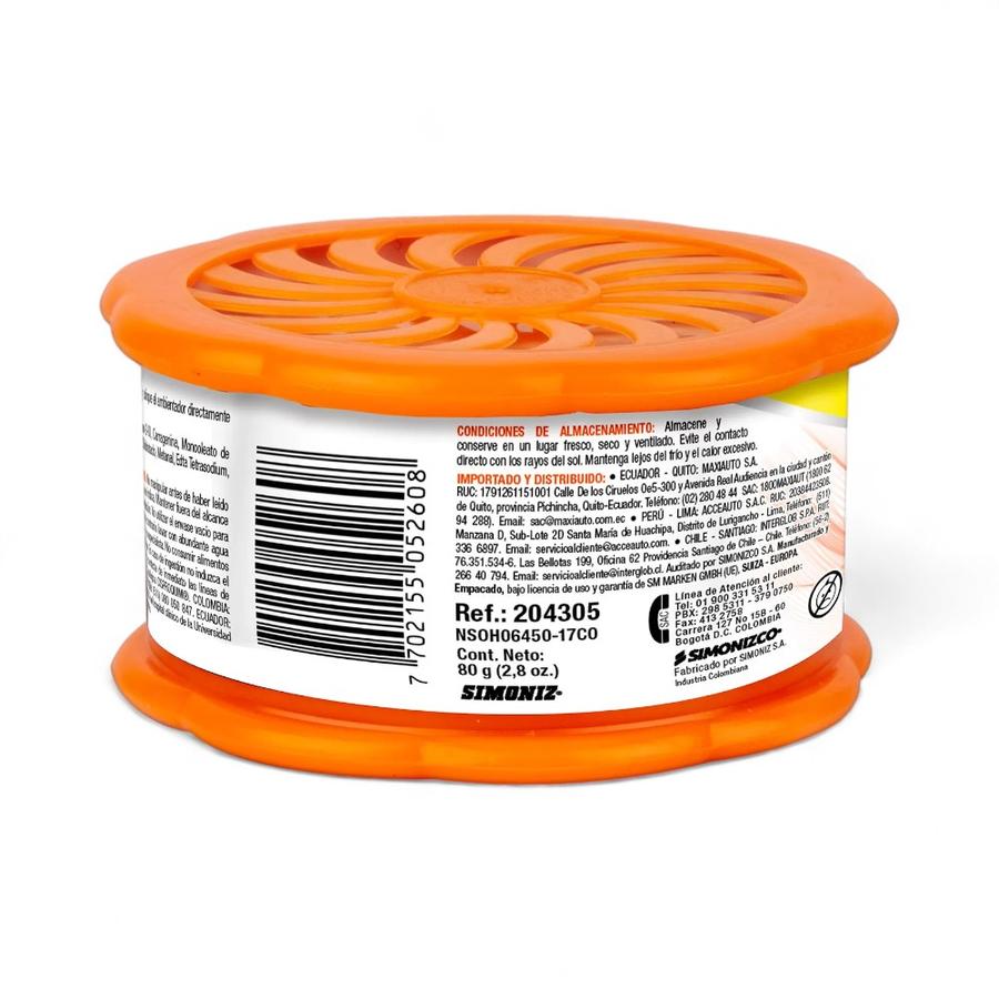 Ambientador Gel Simoniz Citrus 80g 