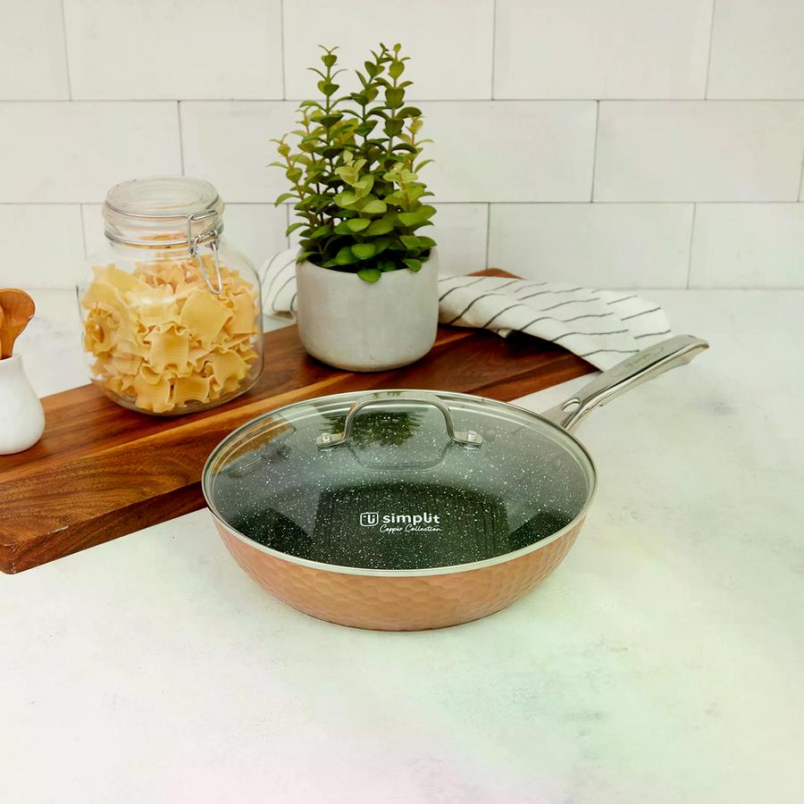 Sartén Antiadherente Tapa 28Cm Copper Simplit