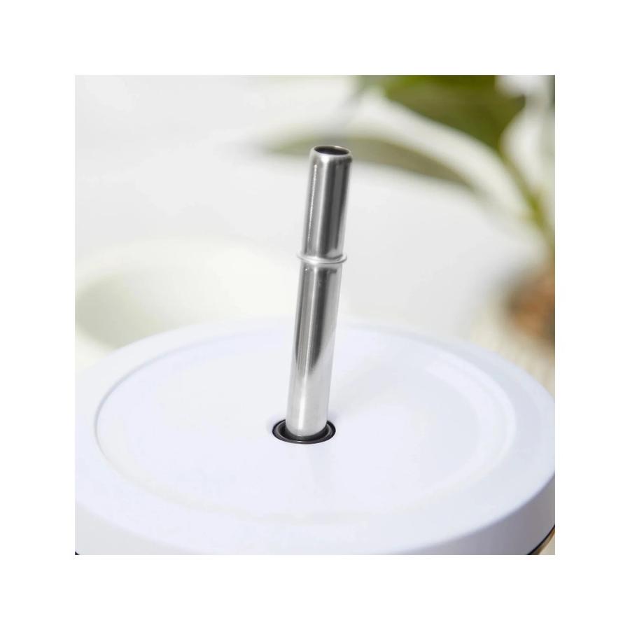 Vaso Térmico Tumbler 750Ml Tapa Y Bombilla Morado Simplit