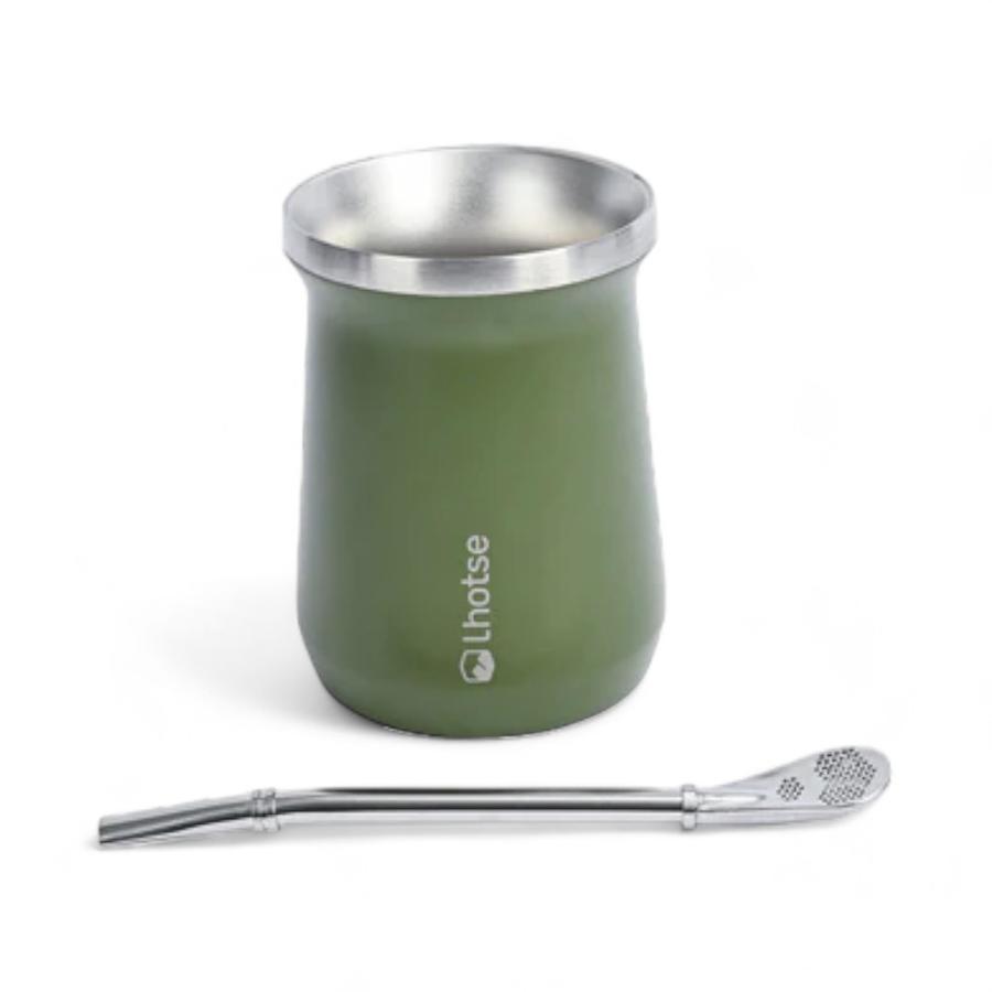 Mate Acero Inoxidable Con Bombilla Lhotse Green